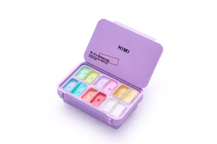 HIMI GUASSI SET 12 PASTELLISÄVYT TWIN - Gouache och färdiga färger - 360000028 - 2