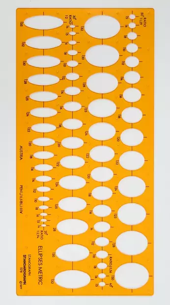 STAND ELLIPSIKAAVIO 1178 - Mallineet, sabloonat - 016311178 - 1