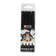 PIGMA SENSEI MANGA SET 4 BLACK - Fineliners - 018140088 - 1