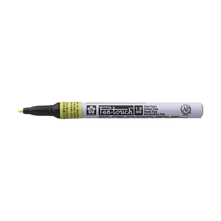 PEN-TOUCH FINE FLUO YELLOW - Sakura Industrial -ammattilaiskäyttöön. - 018140208 - 1