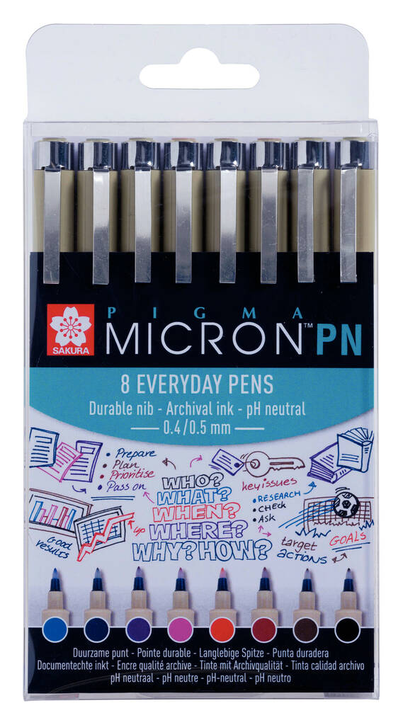SAKURA PIGMA MIC.PN SET8 - Fineliners - 018138008 - 1