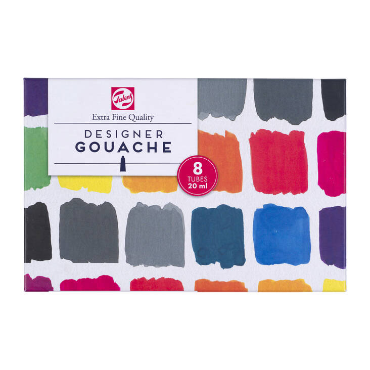 TALENS DESIGNER GUAS SET 8x20ml - Färger och målningsmaterial - 003507048 - 1