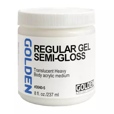 REGULAR GEL SEMI-GLOSS 237 ML - Akrylfärger målningsmedium Golden - 002500038 - 1