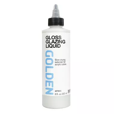 GLOSS GLASYR VÄTSKA 237 ML - Akrylfärger målningsmedium Golden - 002500388 - 1