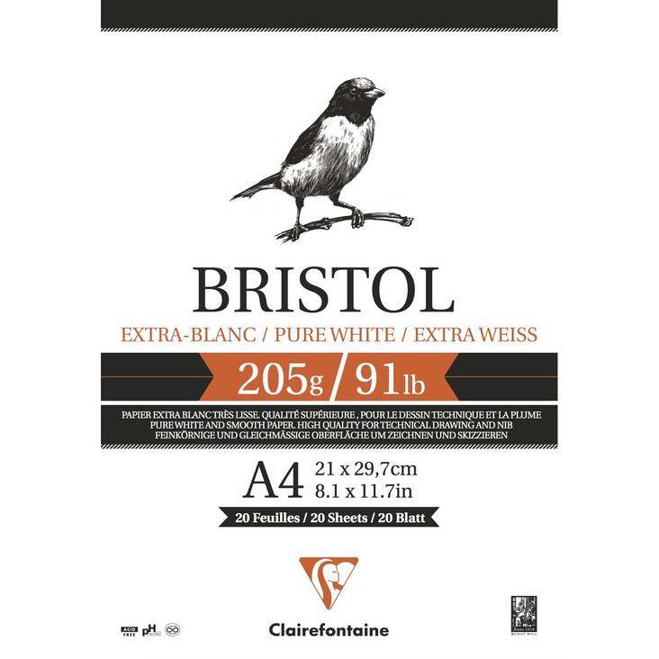 BRISTOL A4 PAD 96173C - Piirustuspaperilehtiöt - 015000008 - 1