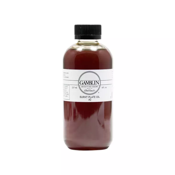 GAMBLIN I0008-BURNT PLATE OIL - Traditional etching / syväpaino -aineet - 009300008 - 1