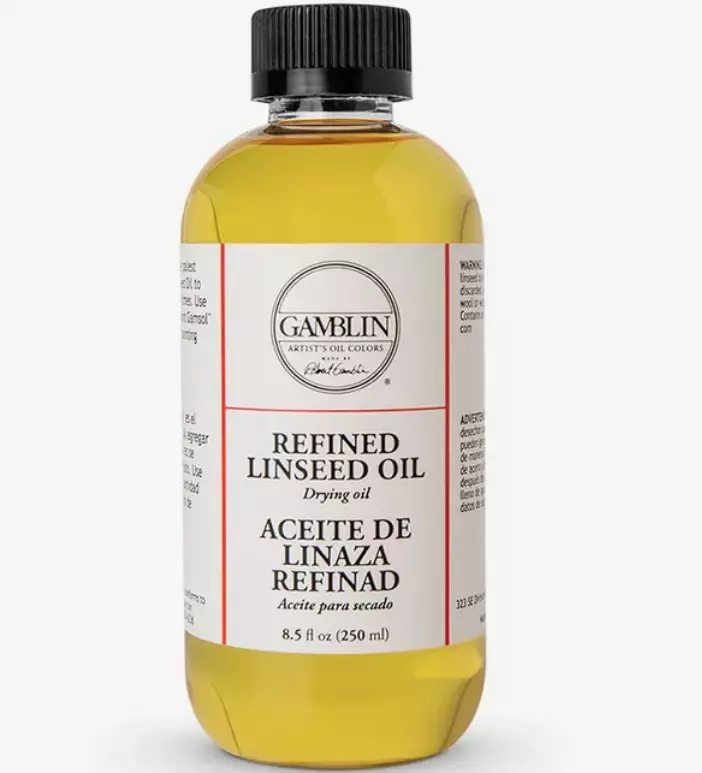 GAMBLIN REFINED LINSEED OIL 250 ml - Öljyvärien maalausaineet - 002706008 - 1