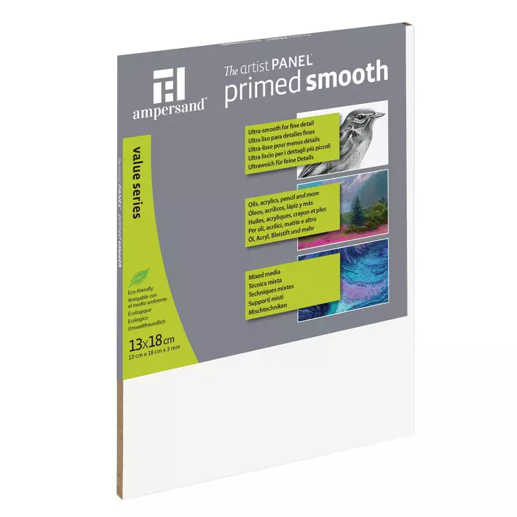 Primed smooth bord 3 mm målarunderlag - Ampersand - 006941318 - 1