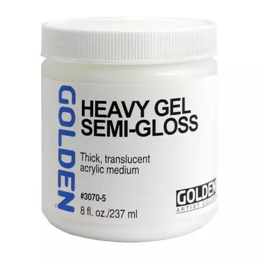 HEAVY GEL SEMI-GLOSS 237 ML - Akrylfärger målningsmedium Golden - 002500059 - 1