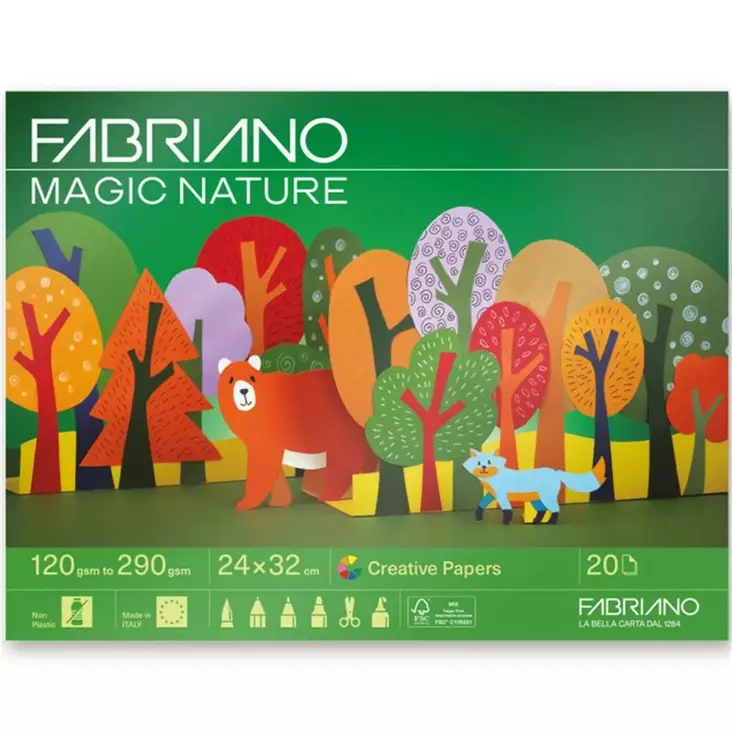 MAGIC NATURE COLLECTION 20 ark - Färgat papper och pastellpapper - 006722739 - 1