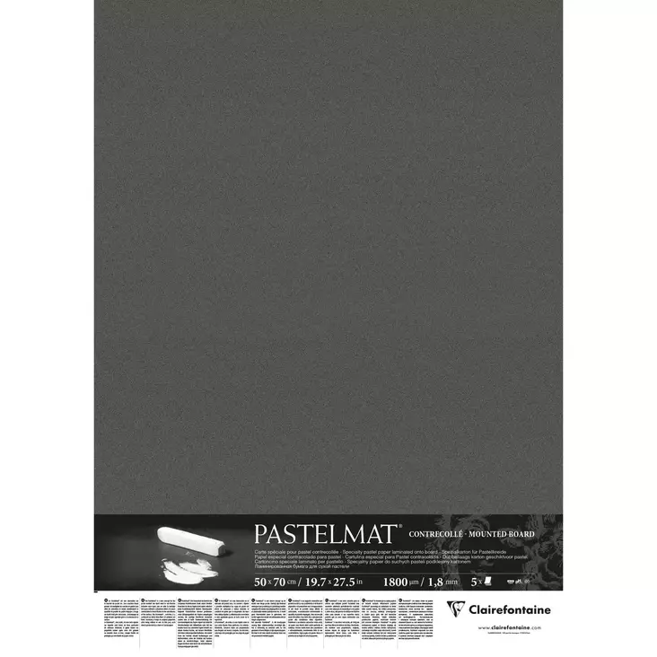 Pastelmat tjocka kartonger 1,8 mm, 360g, 50 x 70 cm - Färgat papper och pastellpapper - 015002009 - 1